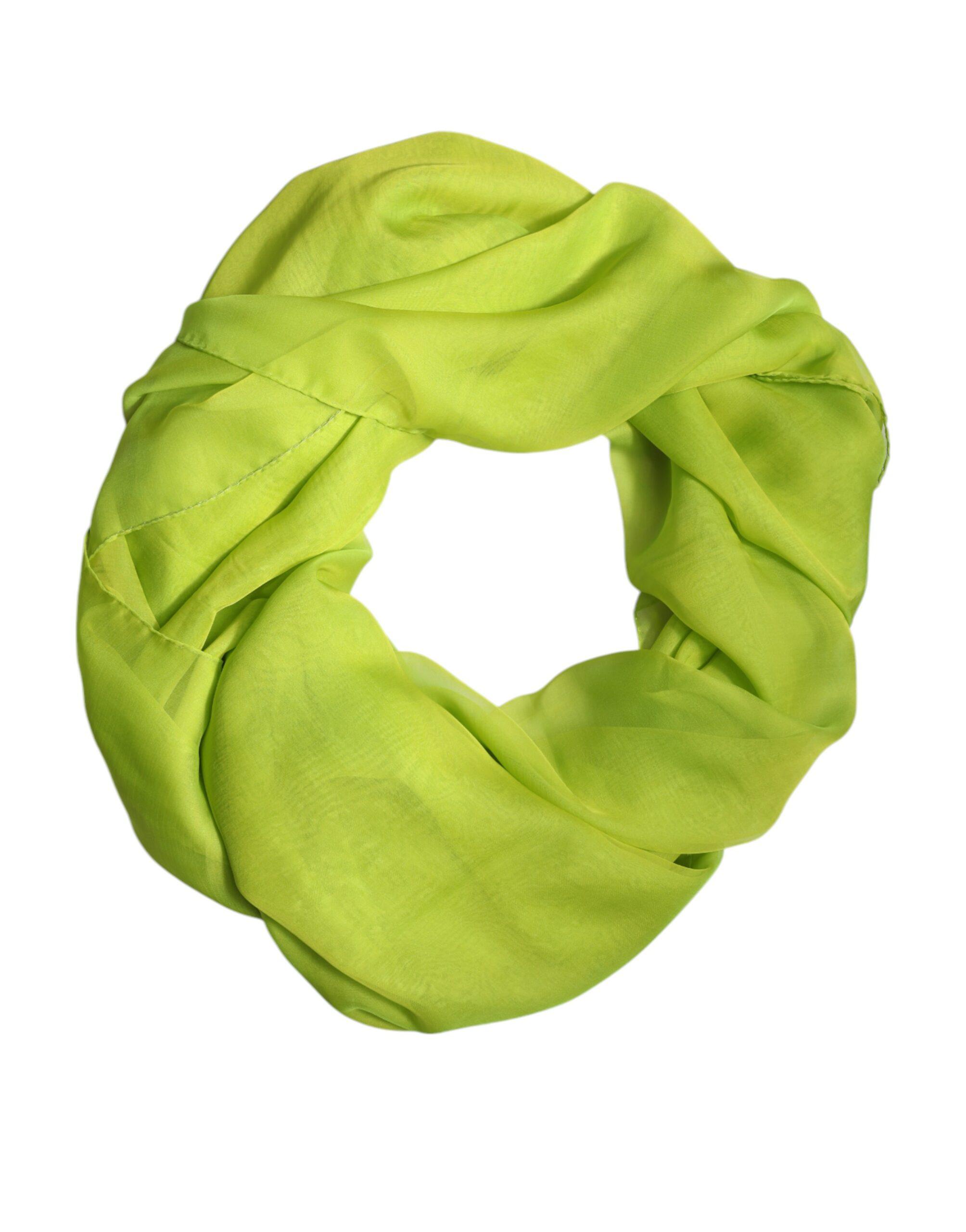 Seidentuch Limettengrün Accessoire