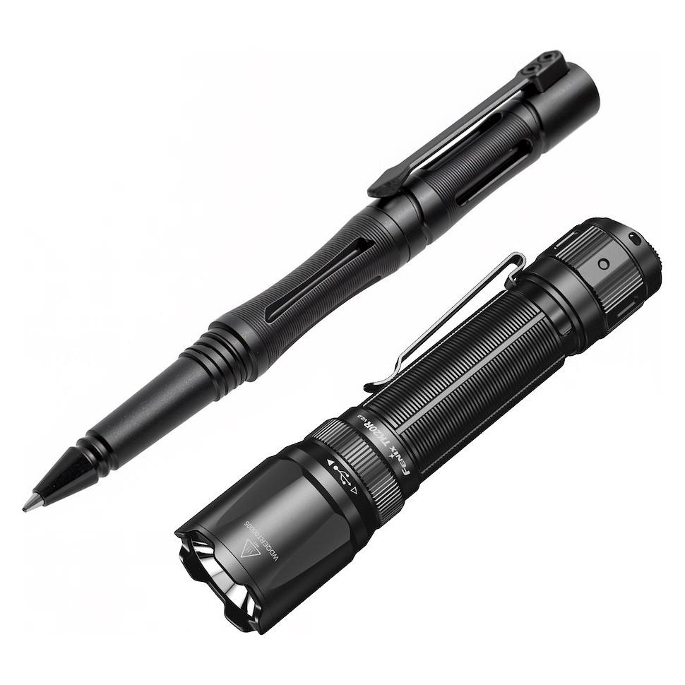 Fenix Latarka Latarka taktyczna LED TK20R V2.0 czarna plus długopis T5 (69911680)