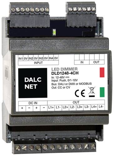 Dalcnet DLD1248-4CC-DALI Dimmer 4-Kanal