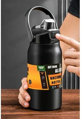 Inspired Living 304 Stainless Steel Vacuum Insulated Tumbler With Straw Large Capacity Thermos Bottle purple 800ml