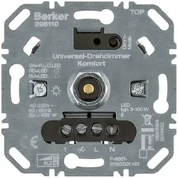 Berker Universal-Drehdimmer Komfort (R, L, C, LED) mit Softrastung - 296110