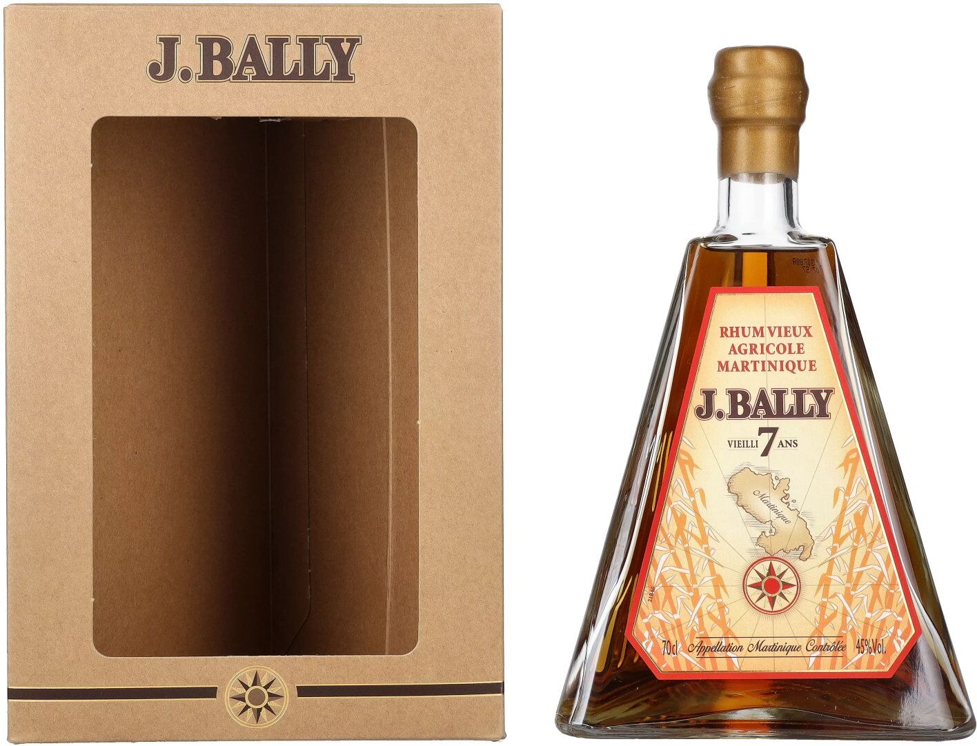 J. Bally Rhum Vieux Agricole Martinique 7 Ans D'Âge 45% Vol. 0,7l in Geschenkbox