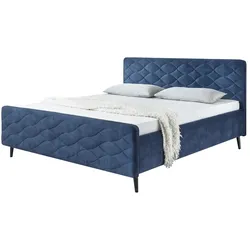 Kollektion Kraft Polsterbettgestell  Mariano A ¦ blau ¦ Maße (cm): B: 169 H: 108