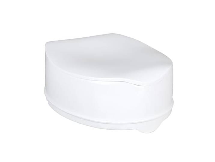 Homecraft Savanah verhoogde toiletbril met deksel, 6 inch, hoog verhoogde toiletbril vergrendelt op toiletten, draagbare hulpstoel, stevige beugels, medisch hulpmiddel voor ouderen, gehandicapten, beperkte mobiliteit
