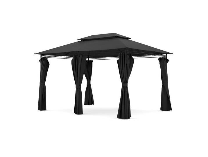 Gartenpavillon AMALIE 4 x 3 m anthrazit