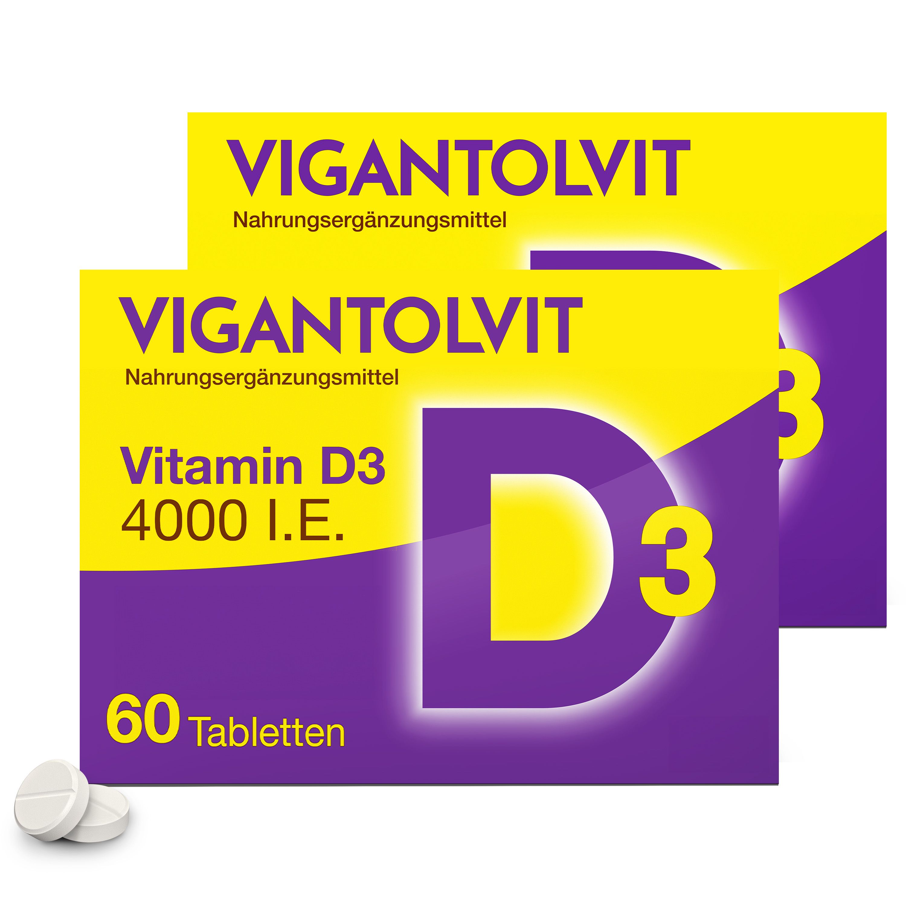 Vigantolvit 4000 I.e. Vitamin D3 Tabletten 2x60 St