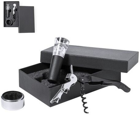 Coffret accessoires à vin personnalisé Noarek carton