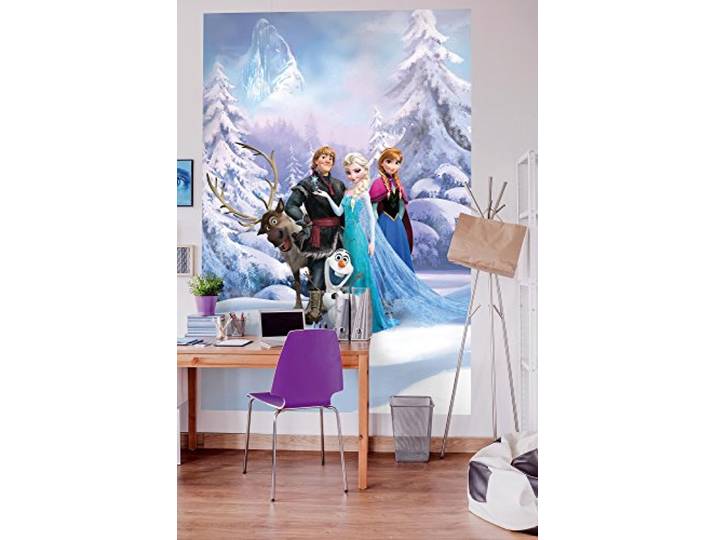 Papier peint panoramique sur papier de Komar - Disney Frozen Winter Land - Taille: 184 x 254 cm