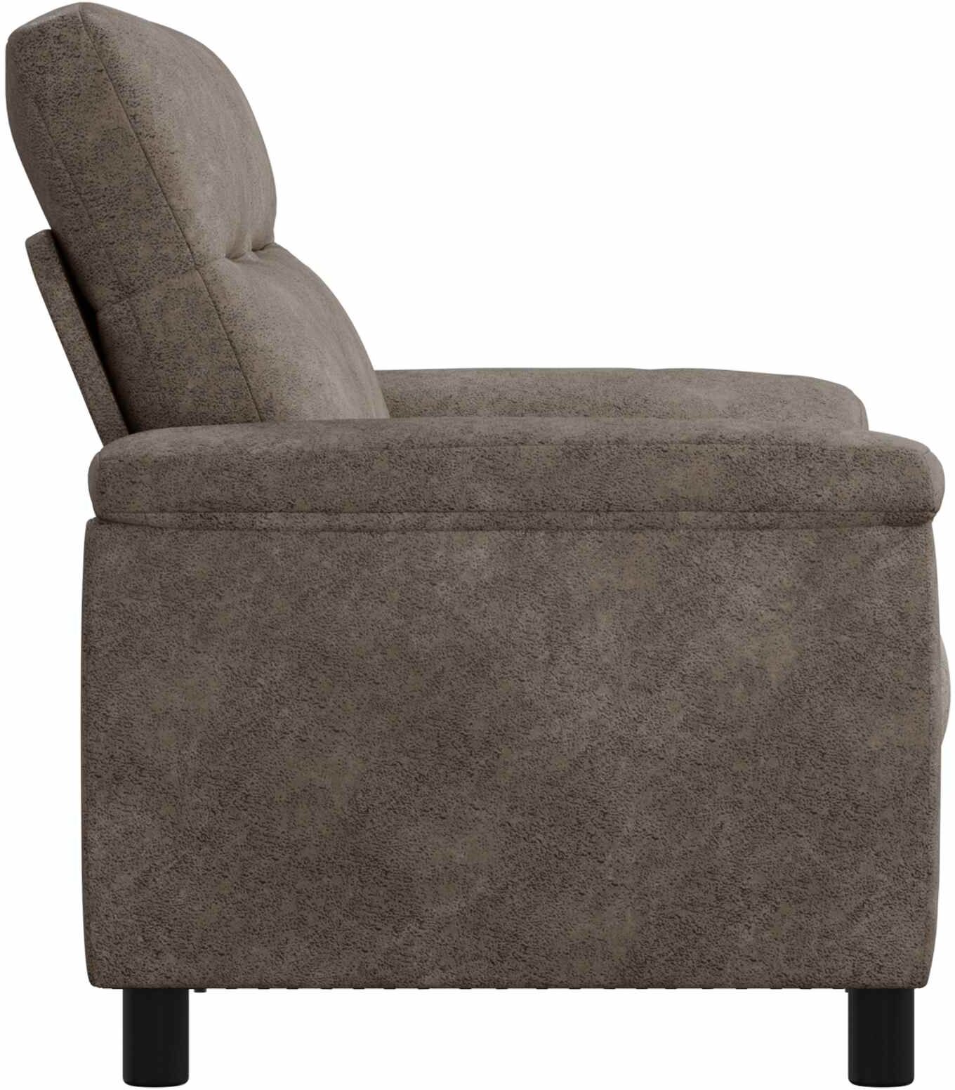 vidaXL Canapé Gris foncé 178 x 90 x 95 cm Simili daim