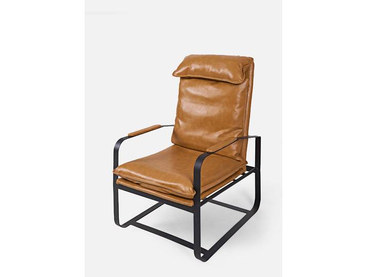 bonprix Lederimitat-Sessel, 110x62x78 cm, Klassischer Stil, moderner Komfort!, braun