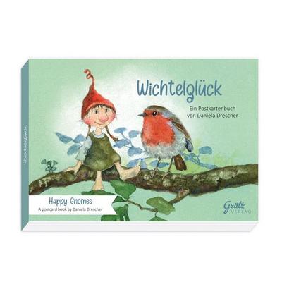 Postkartenbuch Wichtelglück, Karte von , Grätz Verlag GmbH, 978-3-693-81005-7