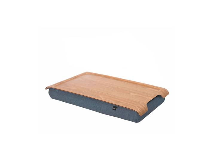 Bosign Plateau avec coussin mini Bois de saule-gris salt & peppar