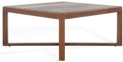 "SAFAVIEH Couture Bernardi 35.4-Inch Marble Wood Coffee Table - 35"" W x 35"" D x 35"" H"