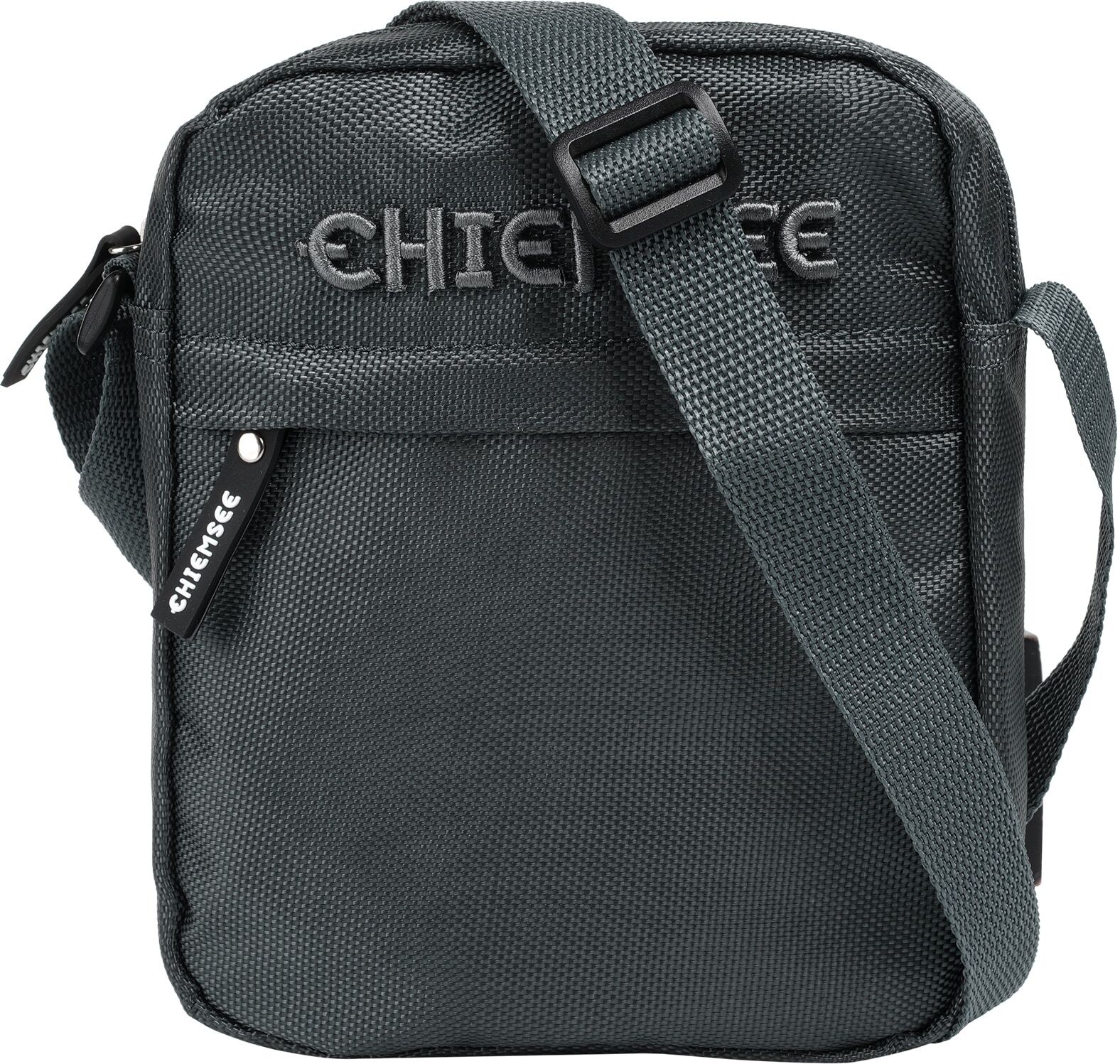 Umhängetasche CHIEMSEE "CHIEMSEE Herren, Damen", Damen, Gr. B/H/T: 20cm x 15cm x 5cm onesize, grau, Kunstfaser, unifarben, Taschen Umhängetasche