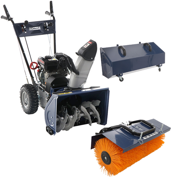 BullMach BM-SS 80 WL - Benzin-Schneefräse - Mehrzweckgerät - Loncin H200