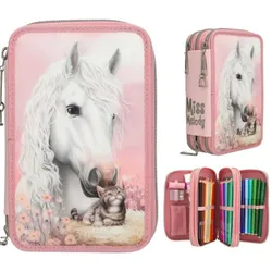 Depesche 0013687 Miss Melody 3 Fach Federtasche TRUE FRIENDS