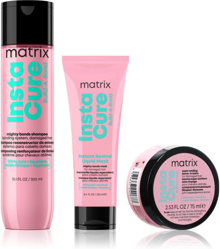 Matrix Instacure Build A Bond conditionnement avantageux pour cheveux abîmés