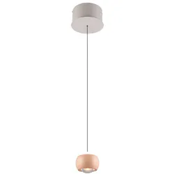 Musterring Leuchten LED-Pendelleuchte Cannon Alu, Eisen, Stahl & Metall Orange Peach