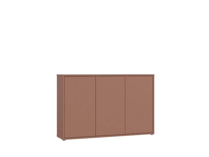 Carryhome Sideboard, Terracotta, Kunststoff, 4 Fächer, 154.2x99.1x34.9 cm, Wohnzimmer, Kommoden & Sideboards, Sideboards