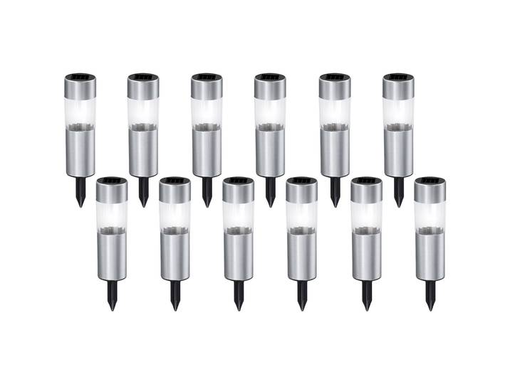 12er-Set Solar Wegeleuchte mit Erdspiess, Ø 4,5 x H 15 cm