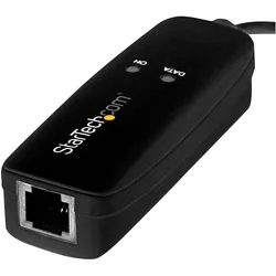 StarTech USB56KEMH2 (USB, USB 2.0), Netzwerk Adapter, Schwarz