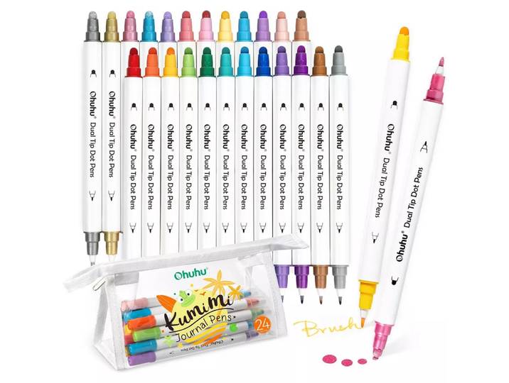 Ohuhu - Kumimi Punktmarker für Kinder (24 Stk.), Multicolor
