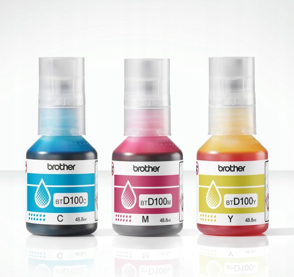 Brother BTD100CLVAL Multipack inktflessen Magenta