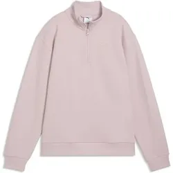 Puma Damen Freizeit / Mode Sommer GJ Sweatshirts Sweatshirts lg.Arm Da ESS ELEVATED Standard Half-Zip, Größe S in Pink Pink