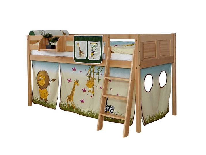Ticaa Hochbett Hochbett Eric Country Buche Natur