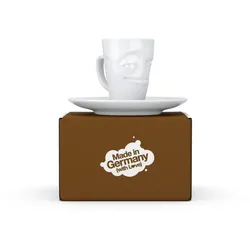 Fiftyeight Espressotasse Verschmitzt 80 ml weiß Mokkatasse