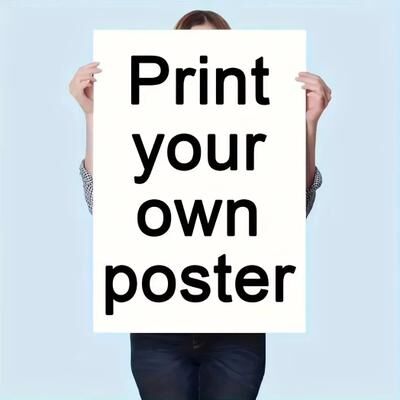 Inspired Living Personalized Custom Canvas Print Poster For Family, Wedding & Movie Wall Art 40x50cm No Frame