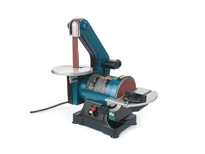 Magnetischer Becher, 300 W Band Polieren Schleifen Schleif Maschine 125mm Sand Disc Kleine Holzbearbeitung Desktop Sander Schleifer Polierer 25,4 * 762mm