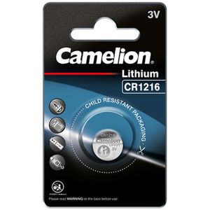 Camelion Knopfzelle CR1216, 25 mAh, Lithium