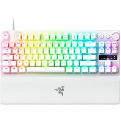 Razer Huntsman V3 Pro (US, Kabelgebunden), Tastatur, Weiss