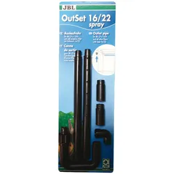 JBL OutSet spray - Wasserrücklauf-Set mit 2-teiligem Düsenstrahlrohr - 16/22