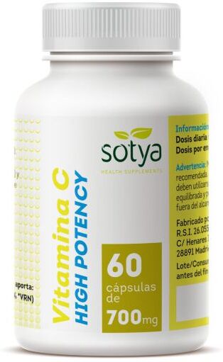 Sotya Vitamin C High Potency 60 capsules of 700 mg 71 gr