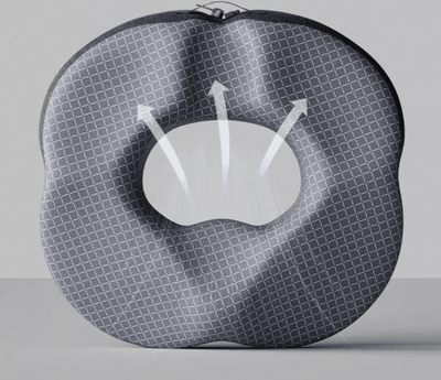 Handpicked Choices Orthopedic Donut Seat Cushion Memory Foam Pillow For Tailbone Relief And Comfortable Sitting upgrade Gray 45 41 8 Cm (17.72 16.14 3.15 In)