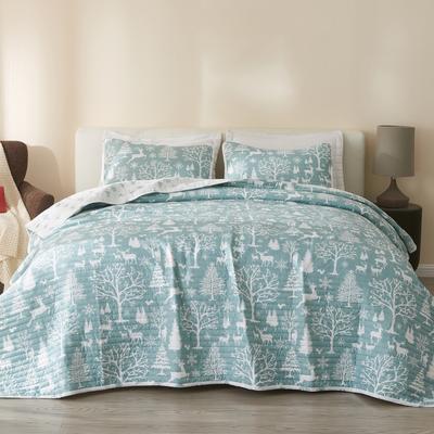 Linery & Co. Premium Winter-Themed Microfiber Quilt Set with Shams