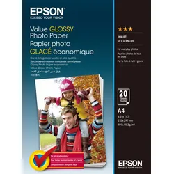 Epson Fotopapier Value Glossy DIN A4 hochglänzend 183 g/m2