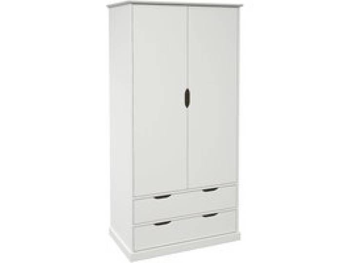 Armoire 2 portes 2 tirois bois Théa