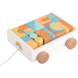Spielba Wagen mit Bauklötzen