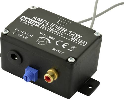 Kemo M032S Mono-Verstärker Baustein 6 V/DC, 9 V/DC, 12 V/DC, 16 V/DC 12W 4Ω