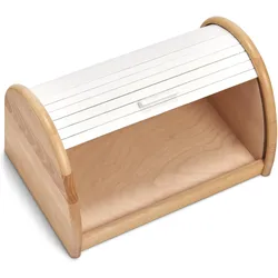 Zeller Present Rollbrotkasten, Brotaufbewahrung, Beige, Weiss