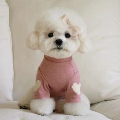 Uplift Essentials Sweetheart Warm Fleece Pet Base Shirt Cozy Love Bear Puppy Hoodie pink m