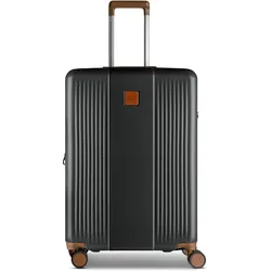 Brics Ferrara 4 Rollen Trolley M 67 cm mit Dehnfalte, Koffer, Schwarz