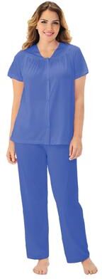 Plus Size Women's Short Sleeve Pajama by Exquisite Form in Rocky Blue (Size S)