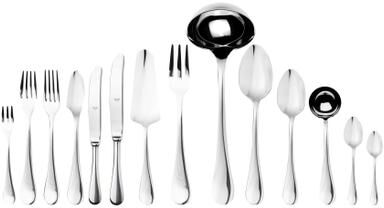 Mepra Brescia Flatware Set (Configuration S) - 113 Pieces - Stainless Steel