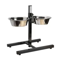 Schalen auf verstellbarem Ständer 2 x 0.9L Durchmesser 16cm