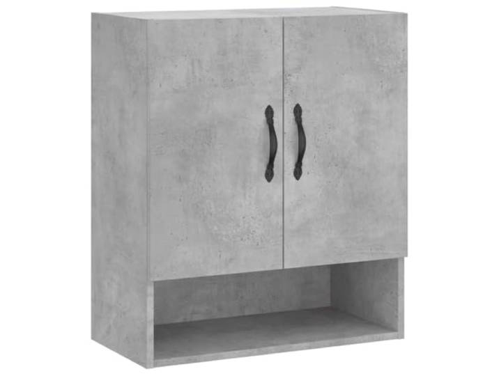 HKLGBVCR Wandschrank, grau, Beton, 60 x 31 x 70 cm, Holz Hängende Aufbewahrung, glatte Oberfläche, Feuchtigkeitsbeständigkeit, dekorative Anzeige, Wandmontage