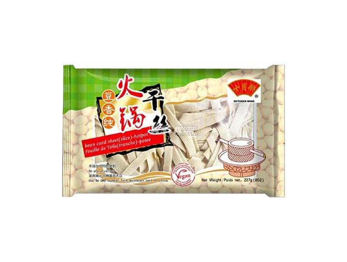 October Wing gedroogde tofu reepjes voor hot pot 227 g